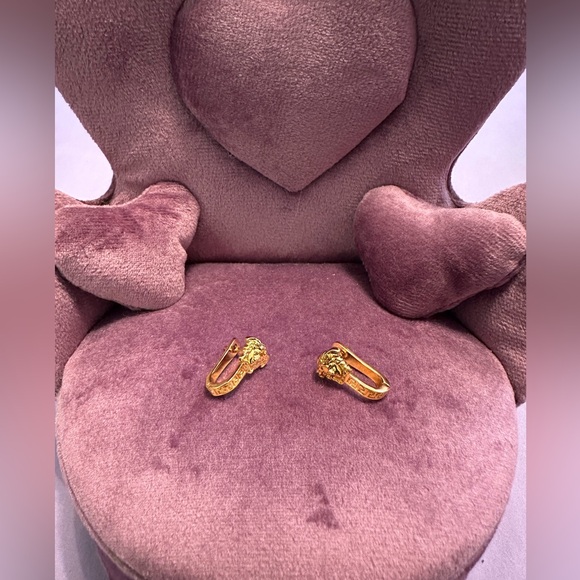 NWT Gold Versace Earrings - Picture 3 of 4